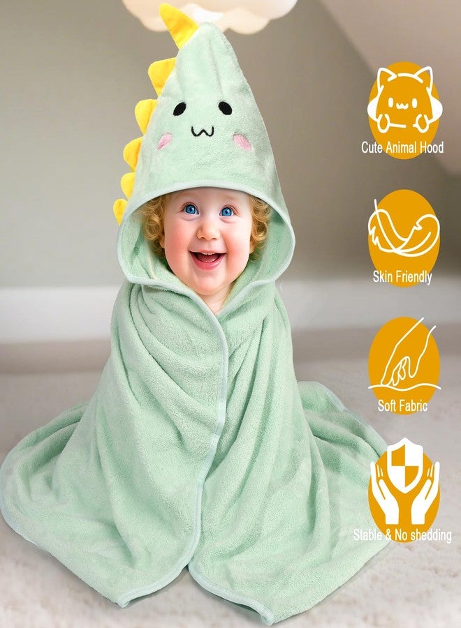 VZZNN 8 Pack Hooded Baby Towels Premium Ultra Soft Baby Bath Towels Coral Fleece Soft Absorbent Toddler Towels for Newborns Kids Baby Stuff Shower as Best Gifts for Boys and Girls - Image 3